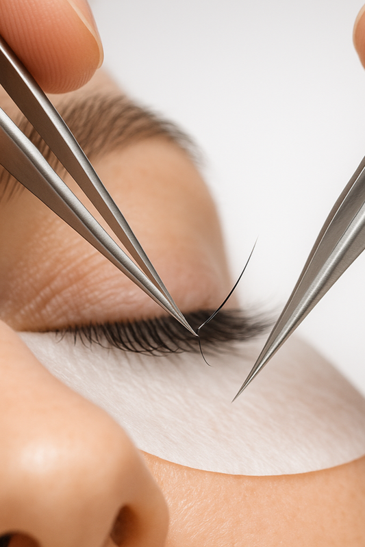 wimpernverlängerung einzeltechning